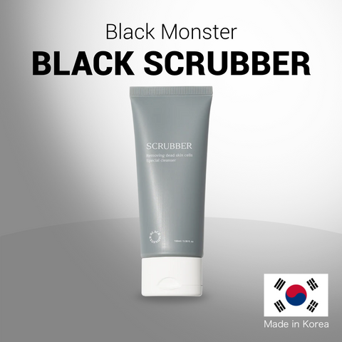 BLACK MONSTER Black Scrubber Face Scrub Made in Korea
