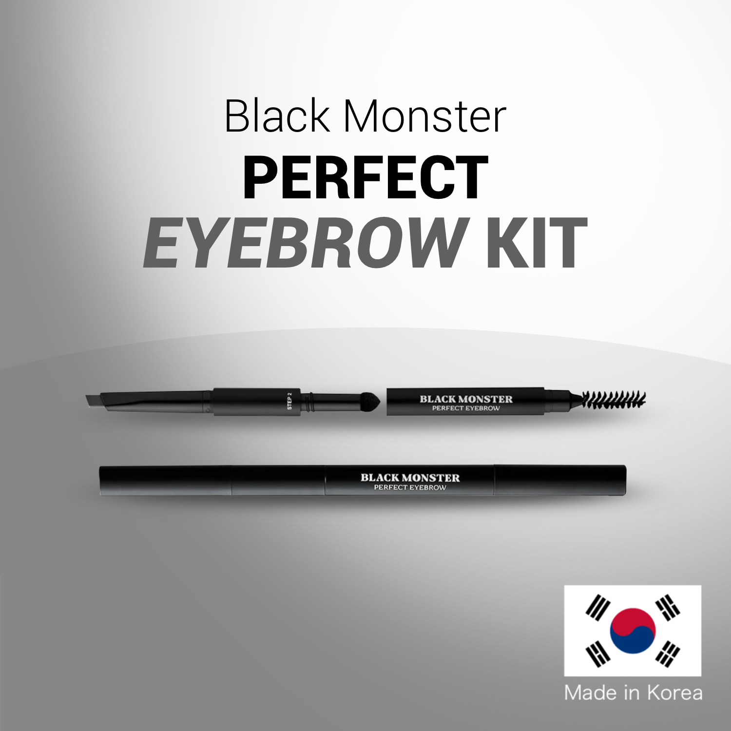 BLACK MONSTER Perfect Eyebrow Kit Made in Korea