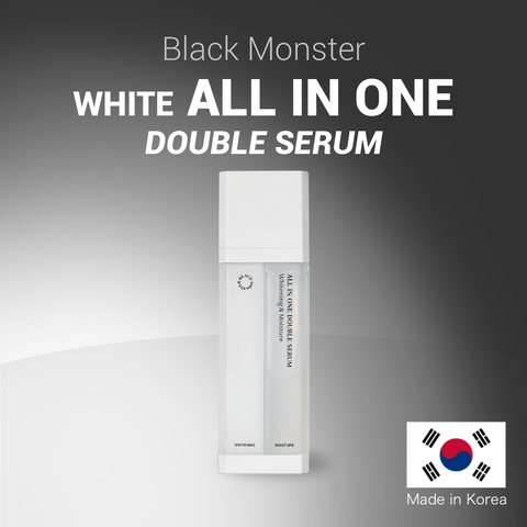 BLACK MONSTER White All in One Double Serum Moisturizing & Whitening Made in Korea