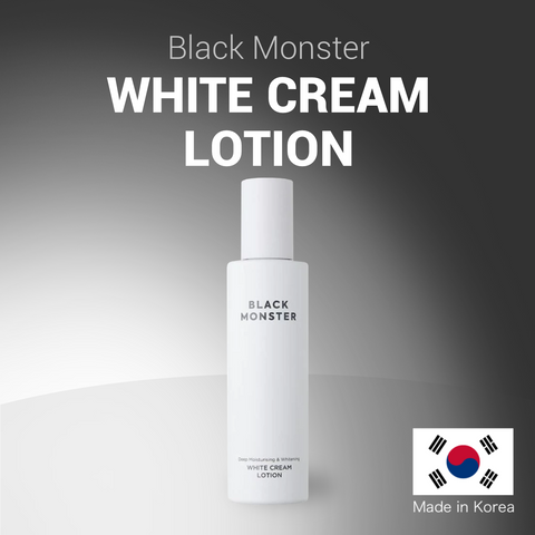 BLACK MONSTER White Cream  Lotion  Moisturizing & Whitening  Made in Korea