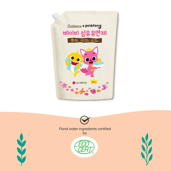 Buy Pinkfong x Babience Fabric Softener Refill 2200ml at healtihabit singapore - detergent for baby clothes